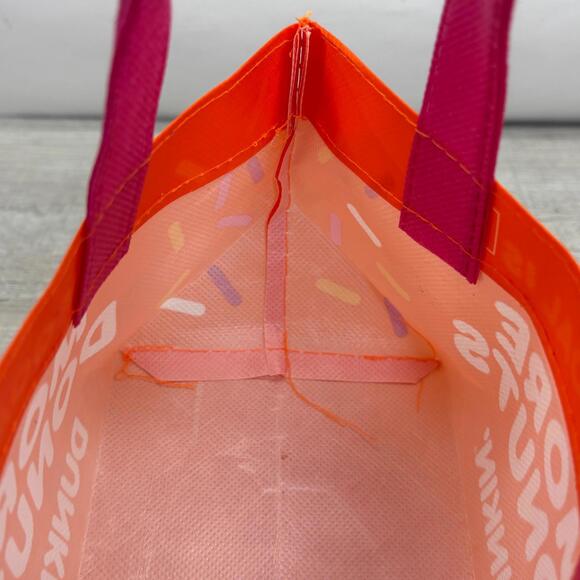 Dunkin Donuts Orange Donuts Mini Tote Bag - My Goal is More Donuts - Picture 6 of 16